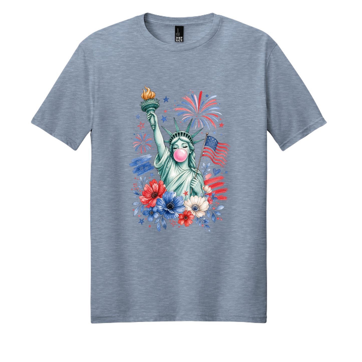 Flint Blue Heather - DM108 - FRONT